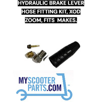 HYDRAULIC BRAKE LEVER HOSE FITTING KIT SUIT MOST MAKES OF LEVER.