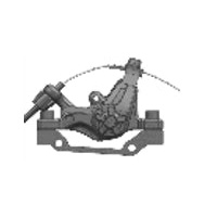 MX60 BRAKE CALLIPER  REAR CABLE TYPE PADS INCLUDED GENUINE PART