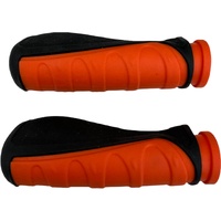 Grips Handlebar Rubber Orange Black